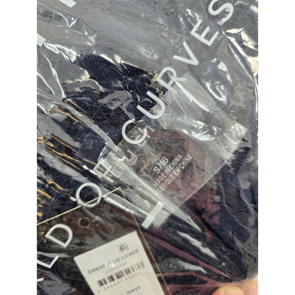 NEW WITH TAGS City Chic Dress Hi Lo Lover Navy Blue Dress - Size S/16 - Picture 6 of 11